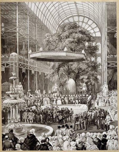 Opening of the 1851 World Exhibition in London by Lami by Eugene Louis Lami