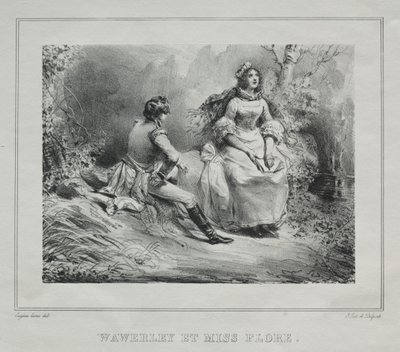 Picturesque Views of Scotland: Waverly and Miss Flora by Eugene Louis Lami
