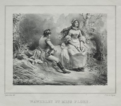 Picturesque Views of Scotland: Waverly and Miss Flora by Eugene Louis Lami
