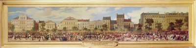 Review of the National Guard, Attack of Fieschi, 28th July 1835 by Eugene Louis Lami