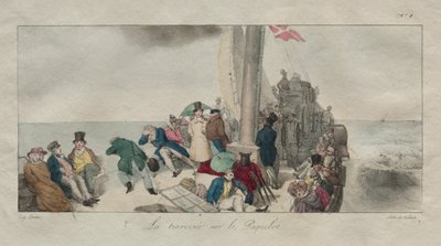 Souvenirs of London: Crossing on the Packet Boat by Eugene Louis Lami