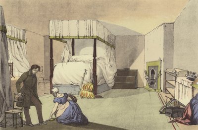 An Inn Room by Eugene Louis after Lami