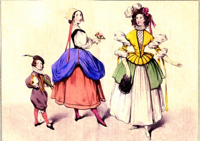 Wearing Fancy Dress by Eugene Modeste Edmond Lepoittevin