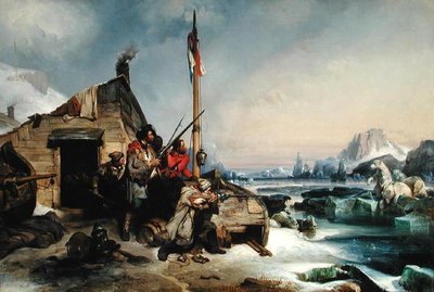 Wintering of a Team of Dutch Sailors on the Eastern Coast of Novaya Zemlya by Eugene Modeste Edmond Lepoittevin