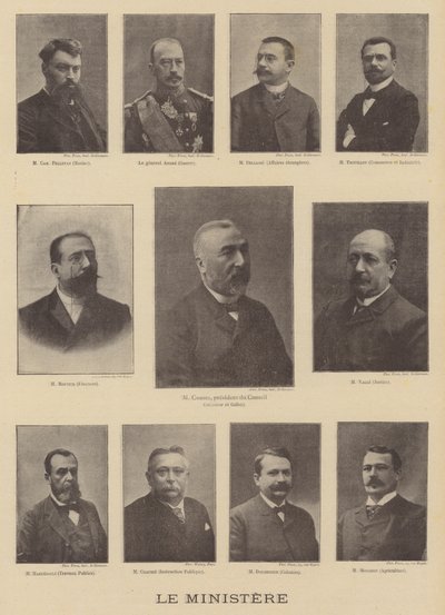 Members of the Ministry of the New Prime Minister of France, Emile Combes by Eugene Pirou