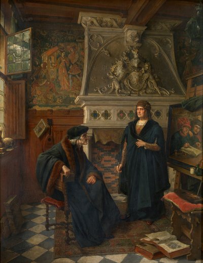 Erasmus and Quentin Matsys by Eugene Siberdt