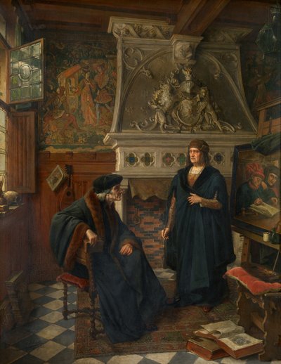 Erasmus and Quinten Massijs by Eugene Siberdt