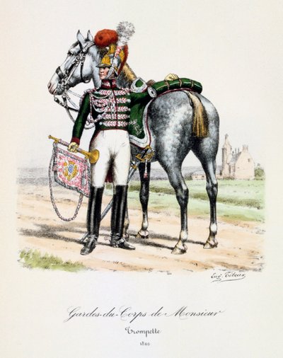 Gardes-du-Corps de Monsieur, Trumpeter by Eugene Titeux