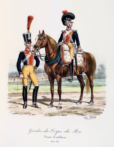 Gardes-du-Corps de Roi, Artillery Train by Eugene Titeux