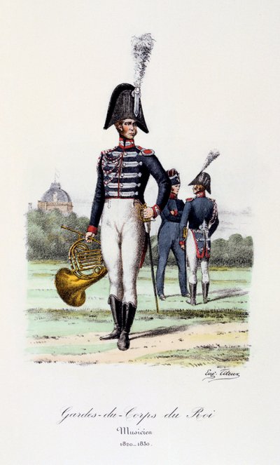 Gardes-du-Corps de Roi, Musicien by Eugene Titeux