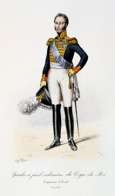 Gardes à pied ordinaires du Corps de Roi, Capitaine-Colonel by Eugene Titeux