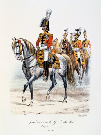 Gendarmes de la Garde du Roi, Capitaine-Lieutenant by Eugene Titeux