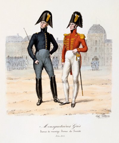 Mousquetaires Gris, Tenue de Manège and Tenue de Société by Eugene Titeux