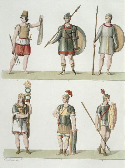 Roman Soldiers (detail) by Eugenio Bosa