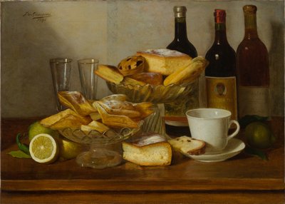 Still Life with Bottle by Eugenio De Giacomi