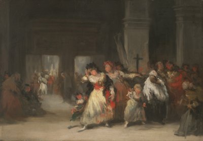 Inside the Church by Eugenio Lucas Velázquez