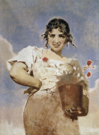 The Florist (La Fioraia) by Eugenio Prati