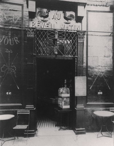 Au Réveil Matin, rue Amelot, 11th Arrondissement, Paris by Eugène Atget