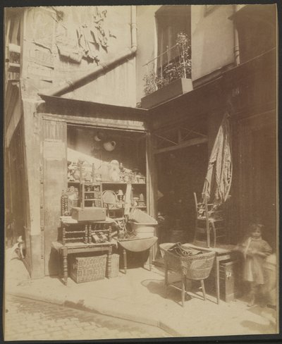 Antique Dealer, A Corner of Beaubourg Street, 8. (4) by Eugène Atget