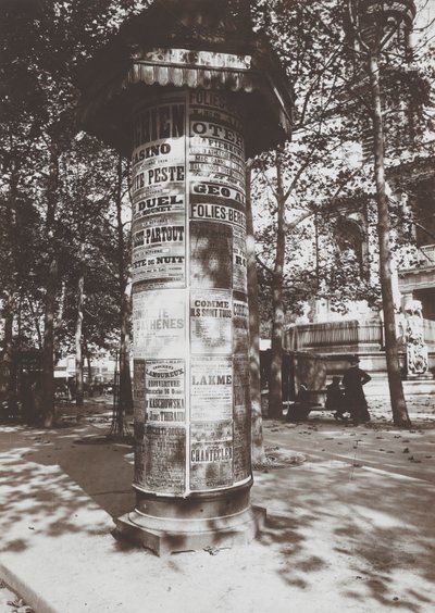 Colonne-St. Sulpice by Eugène Atget