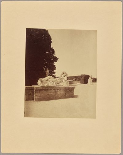 Ariadne Reclining also known as Cleopatra by Van Cleve, Versailles by Eugène Atget