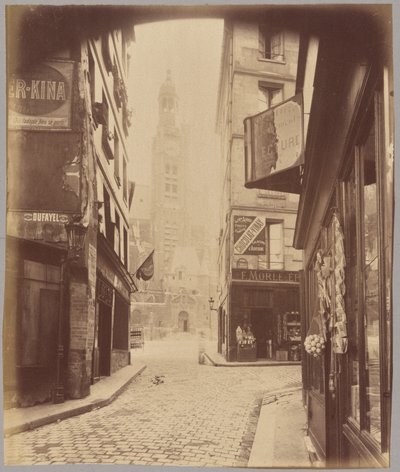 Saint-Étienne-du-Mont, rue de la Montagne Sainte-Geneviève by Eugène Atget