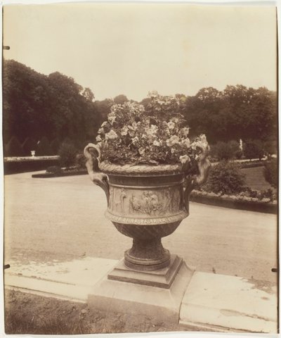 Versailles, Vase by Ballin by Eugène Atget