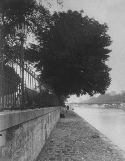 View of Pont des Arts from the Terre-Plein of Pont Neuf, 1911 by Eugène Atget