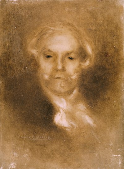 Portrait of Edmond de Goncourt from Germinie Lacerteux by Edmond and Jules by Eugène Carrière