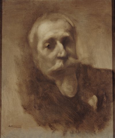 Portrait of the Poet, Journalist, and Novelist Anatole France 1844-1924, c. 1900 by Eugène Carrière