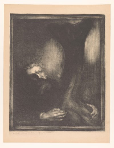 Portrait of Rodin with a Sculpture by Eugène Carrière