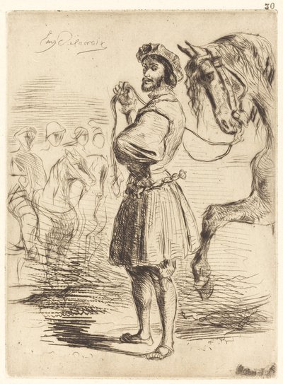 A Lord from the Period of Francis I by Eugène Delacroix