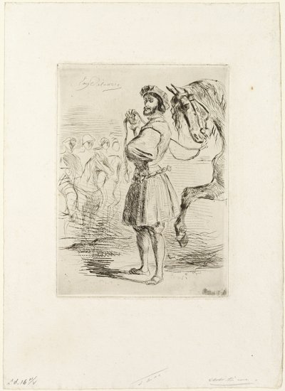 A Lord from the Time of Francis I by Eugène Delacroix