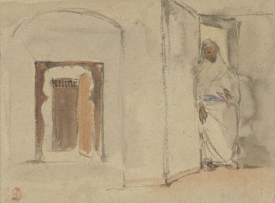 Arab at the Door of His House by Eugène Delacroix