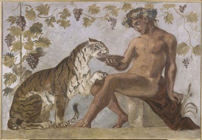 Bacchus with a Tiger by Eugène Delacroix