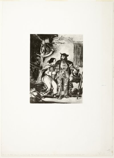 Brother Martin Clasping the Iron Hand of Goetz by Eugène Delacroix
