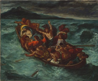 Christ Asleep during the Tempest by Ferdinand Victor Eugene Delacroix