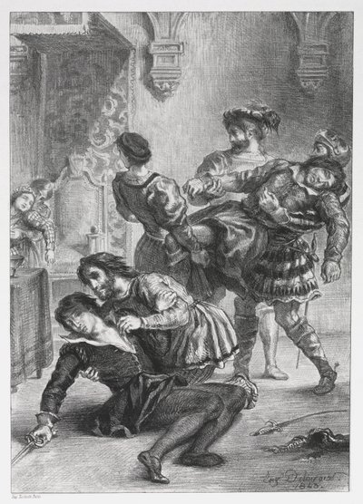 Hamlet: The Death of Hamlet by Eugène Delacroix