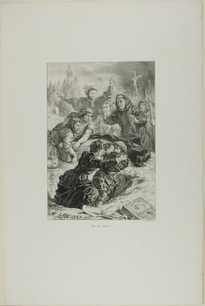 Hamlet and Laertes in Ophelia