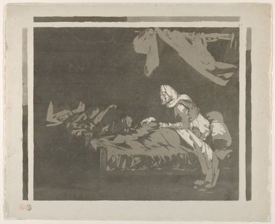 Interior of a Military Hospital by Eugène Delacroix