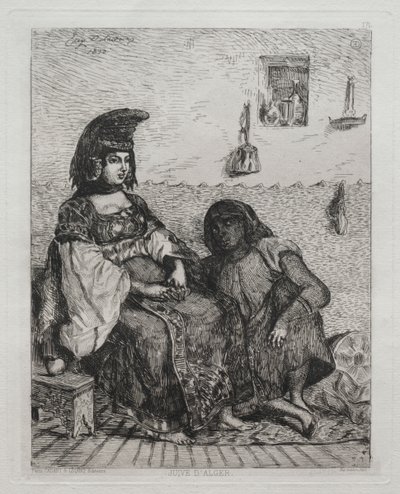 Jewish Woman of Algiers by Eugène Delacroix