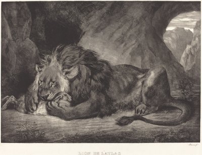 Lion of the Atlas Mountains by Eugène Delacroix