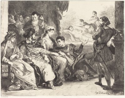 Players Enacting the Poisoning of Hamlet
