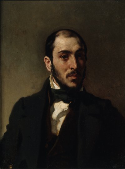 Portrait of the Architect Eugène Laval 1818-1896 by Eugène Delacroix