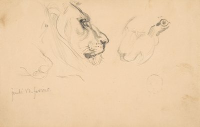 Sketchbook with views of Tours, France and its environs, 1828-29 by Eugène Delacroix
