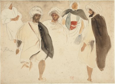 Study of Arabs by Eugène Delacroix