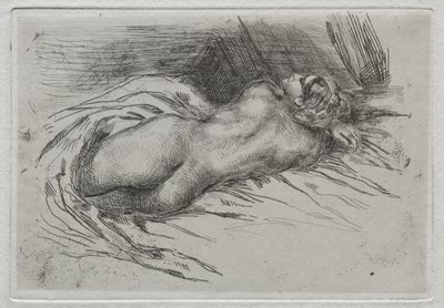 Study of a Woman Seen from the Back by Eugène Delacroix