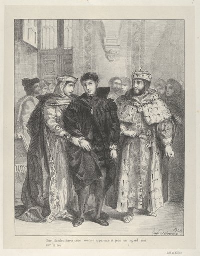 The Queen Tries to Console Hamlet, 1834 by Eugène Delacroix