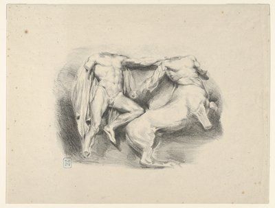 Theseus Conqueror of the Centaur Eurytus by Eugène Delacroix