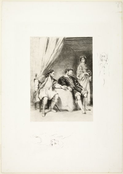 Weislingen Held Prisoner by Goetz by Eugène Delacroix